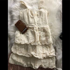 Cream lace dress